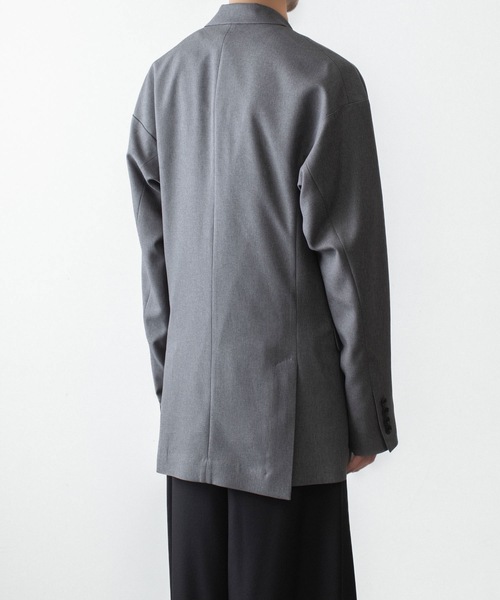 ato(アトウ)の「2 BUTTON NEW RECYCLE POLYESTER JACKET(テーラードジャケット・メンズ・ベージュ/ブラック/トップグレー・44/48/46)」の19枚目の写真