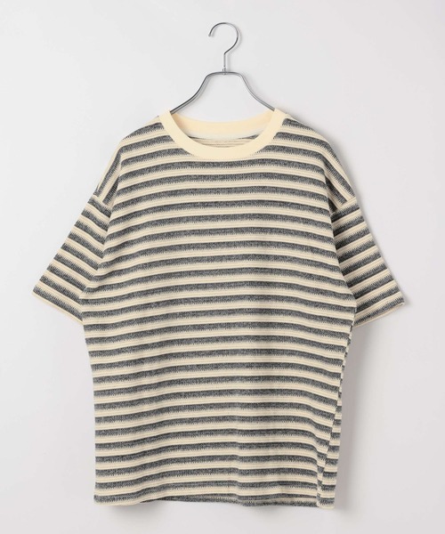 LAND MUSEUM（ランドミュージアム）の「LAND MUSEUM／ベーシックボーダーＴ（Tシャツ/カットソー・メンズ・アイボリー/ブラック・FREE）」の22枚目の写真