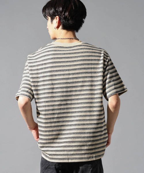 LAND MUSEUM（ランドミュージアム）の「LAND MUSEUM／ベーシックボーダーＴ（Tシャツ/カットソー・メンズ・アイボリー/ブラック・FREE）」の13枚目の写真