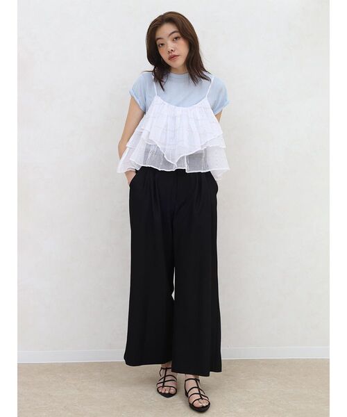 FIKA.(フィーカ)の「2 tucked wide pants(スラックス・レディース・チャコール/ブラック/グレー・MEDIUM/SMALL)」の20枚目の写真