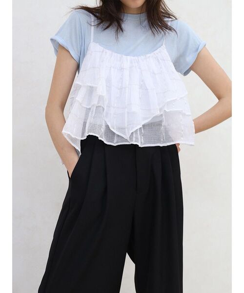 FIKA.(フィーカ)の「2 tucked wide pants(スラックス・レディース・チャコール/ブラック/グレー・MEDIUM/SMALL)」の21枚目の写真