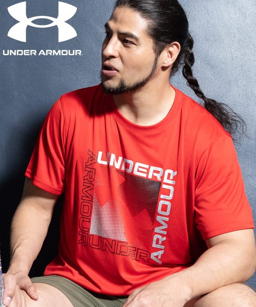 UNDER ARMOUR(アンダーアーマー)の「Tシャツ 半袖 メンズ 大きいサイズ サカゼン80周年記念 オリジナルデザイン クルーネック GRADATION トップスカジュアル 春 夏(Tシャツ/カットソー・メンズ・レッド/ブラック・3XL/4XL/5XL/6XL)」の1枚目の写真