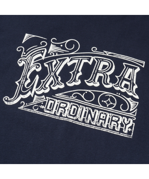 EXTRAORDINARY(エクストラオーディナリー)の「ヘビコットン EX ヴィンテージロゴTシャツ ネイビー(Tシャツ/カットソー・メンズ・その他・LARGE/MEDIUM/X-LARGE/XX-LARGE)」の5枚目の写真