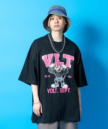 a.p.o.v. マッスルキャラプリントスーパーオーバーサイズコットンTシャツ