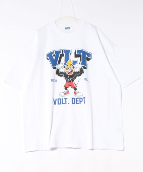 a.p.o.v.(エーピーオービー)の「a.p.o.v. マッスルキャラプリントスーパーオーバーサイズコットンTシャツ(Tシャツ/カットソー・メンズ・ブラック/ブルー/ホワイト・ONESIZE)」の5枚目の写真