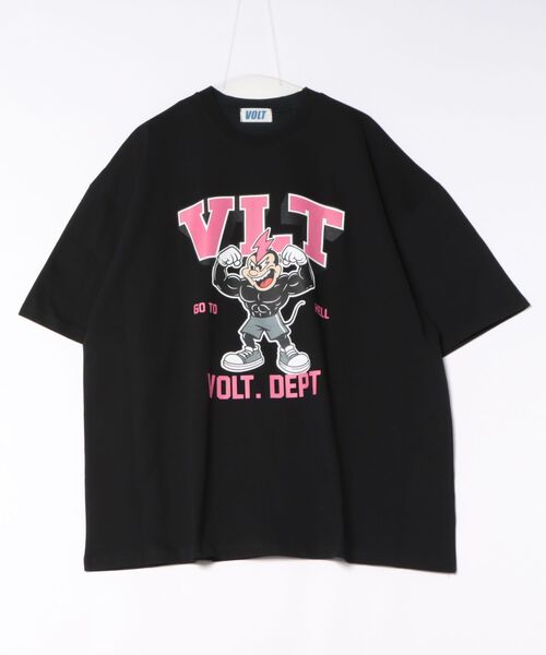 a.p.o.v.(エーピーオービー)の「a.p.o.v. マッスルキャラプリントスーパーオーバーサイズコットンTシャツ(Tシャツ/カットソー・メンズ・ブラック/ブルー/ホワイト・ONESIZE)」の7枚目の写真