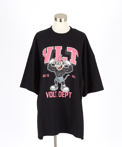 a.p.o.v.(エーピーオービー)の「a.p.o.v. マッスルキャラプリントスーパーオーバーサイズコットンTシャツ(Tシャツ/カットソー・メンズ・ブラック/ブルー/ホワイト・ONESIZE)」の13枚目の写真