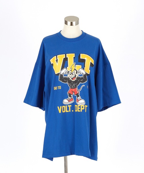 a.p.o.v.(エーピーオービー)の「a.p.o.v. マッスルキャラプリントスーパーオーバーサイズコットンTシャツ(Tシャツ/カットソー・メンズ・ブラック/ブルー/ホワイト・ONESIZE)」の14枚目の写真