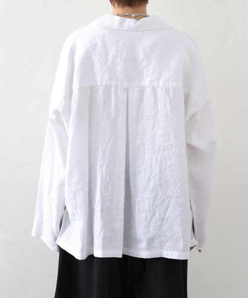 JOURNAL STANDARD LUXE(ジャーナルスタンダード ラックス)の「《追加》リネンワッシャー スキッパーシャツ(シャツ/ブラウス・レディース・ブラック/ホワイト・FREE)」の16枚目の写真