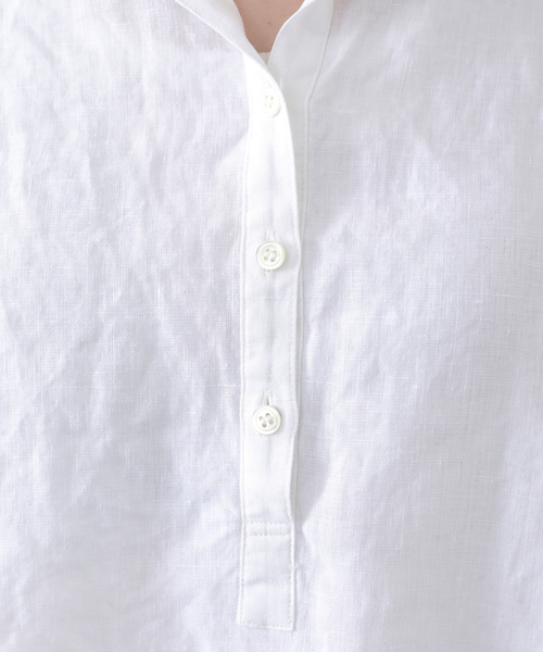 JOURNAL STANDARD LUXE(ジャーナルスタンダード ラックス)の「《追加》リネンワッシャー スキッパーシャツ(シャツ/ブラウス・レディース・ブラック/ホワイト・FREE)」の22枚目の写真