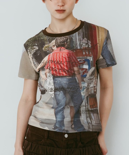 Knuth Marf(クヌースマーフ)の「【Knuth Marf】クヌースマーフ oji compact tee(Tシャツ/カットソー・レディース・マルチ・FREE)」の1枚目の写真