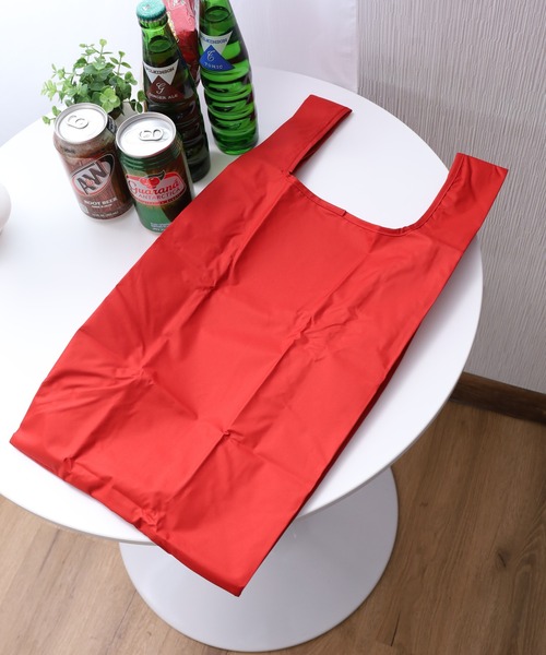 392 plusm(サンキューニプリュスエム)の「392plusm PU ECO BAG_S サンキューニ プリュスエム ピーユー エコバッグ エス ムジ(エコバッグ/サブバッグ・レディース・ブルー/ブラック/イエロー/レッド・ONE)」の10枚目の写真