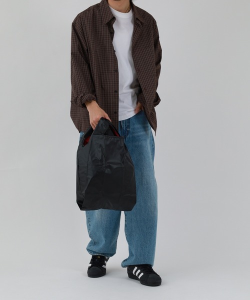 392 plusm(サンキューニプリュスエム)の「392plusm PU ECO BAG_S サンキューニ プリュスエム ピーユー エコバッグ エス ムジ(エコバッグ/サブバッグ・レディース・ブルー/ブラック/イエロー/レッド・ONE)」の15枚目の写真
