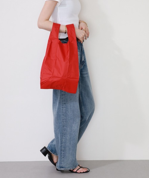 392 plusm(サンキューニプリュスエム)の「392plusm PU ECO BAG_S サンキューニ プリュスエム ピーユー エコバッグ エス ムジ(エコバッグ/サブバッグ・レディース・ブルー/ブラック/イエロー/レッド・ONE)」の18枚目の写真