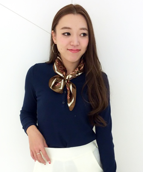 VENCEEXCHANGE（ヴァンスエクスチェンジ）の「ワッフルヘンリーネック長袖（Tシャツ/カットソー・レディース・ネイビー/オフホワイト/グレー・MEDIUM）」の3枚目の写真