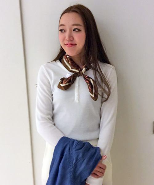 VENCEEXCHANGE（ヴァンスエクスチェンジ）の「ワッフルヘンリーネック長袖（Tシャツ/カットソー・レディース・ネイビー/オフホワイト/グレー・MEDIUM）」の2枚目の写真