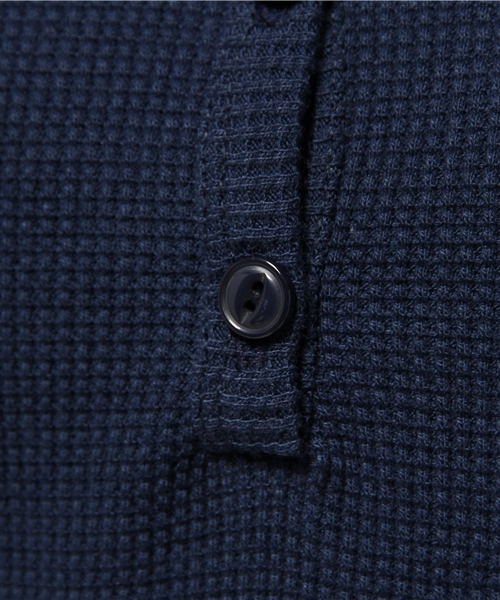 VENCEEXCHANGE（ヴァンスエクスチェンジ）の「ワッフルヘンリーネック長袖（Tシャツ/カットソー・レディース・ネイビー/オフホワイト/グレー・MEDIUM）」の11枚目の写真