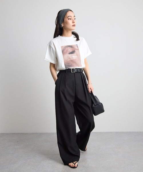 STELLA FISH（ステラフィッシュ）の「天竺フォトプリントTシャツ（Tシャツ/カットソー・レディース・ホワイト系その他2/ホワイト・FREE）」の8枚目の写真