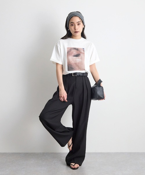 STELLA FISH（ステラフィッシュ）の「天竺フォトプリントTシャツ（Tシャツ/カットソー・レディース・ホワイト系その他2/ホワイト・FREE）」の10枚目の写真