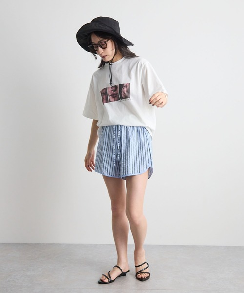 STELLA FISH（ステラフィッシュ）の「天竺フォトプリントTシャツ（Tシャツ/カットソー・レディース・ホワイト系その他2/ホワイト・FREE）」の22枚目の写真