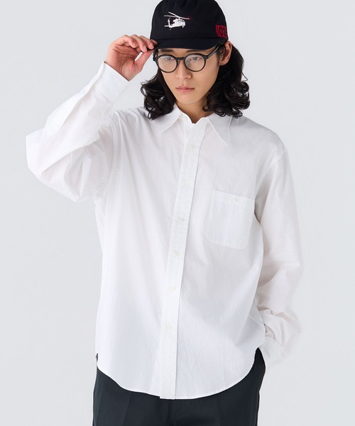 BEDWIN & THE HEARTBREAKERS(ベドウィン アンド ザ ハートブレイカーズ)の「L/S LONG POINT COLLAR SHIRT "LYNCH"(シャツ/ブラウス・メンズ・ストライプ/インディゴブルー/ホワイト・MEDIUM/X-LARGE/LARGE)」の2枚目の写真