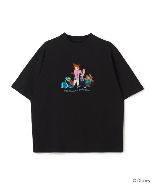 Disney(ディズニー)の「【Zootopia 2/ズートピア2】キャラクタープリント半袖Tシャツ / Over Harf Sleeve T-shirt《UNISEX》(Tシャツ/カットソー・レディース・ブラック/ホワイト・M/L)」の3枚目の写真