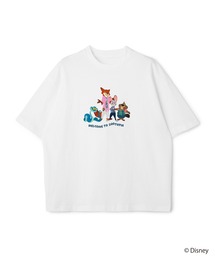 【Zootopia 2/ズートピア2】キャラクタープリント半袖Tシャツ / Over Harf Sleeve T-shirt《UNISEX》