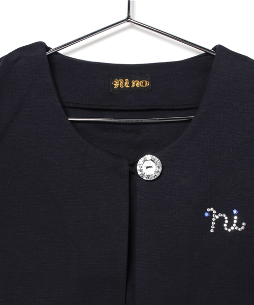 リボン ジャケット 90-120]リボンジャケット（ノーカラージャケット）｜nino（ニノ）の