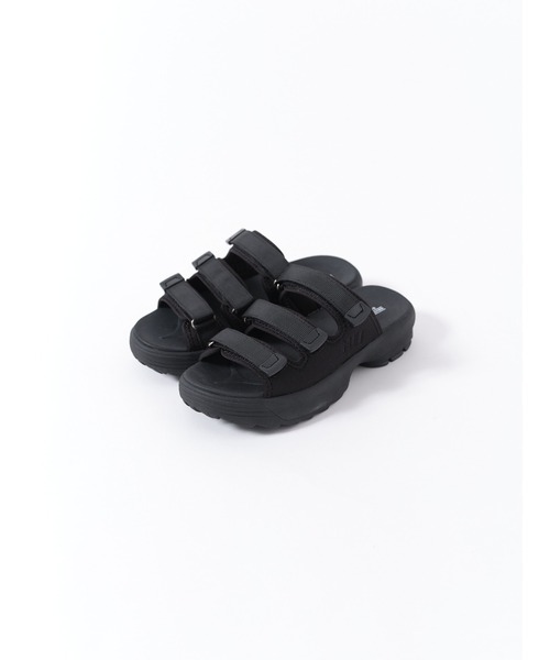 MEI(メイ)の「【 MEI / メイ 】TRIPLE STRAP SANDALS / トリプルストラップサンダル(サンダル・レディース・ブラック/ブラウン/オリーブ・M/S/L)」の2枚目の写真