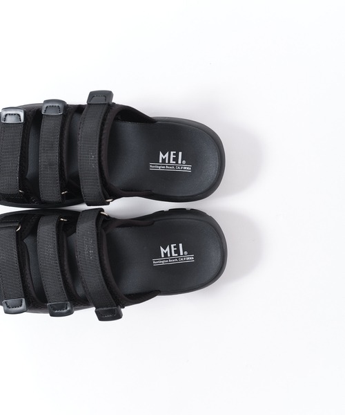 MEI(メイ)の「【 MEI / メイ 】TRIPLE STRAP SANDALS / トリプルストラップサンダル(サンダル・レディース・ブラック/ブラウン/オリーブ・M/S/L)」の4枚目の写真