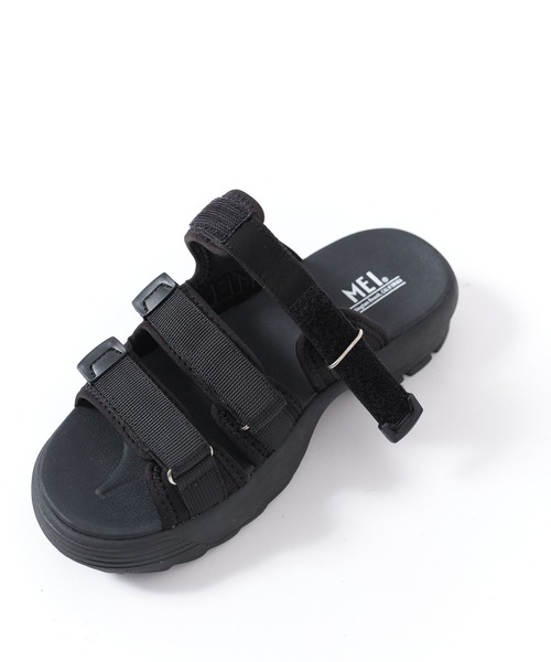 MEI(メイ)の「【 MEI / メイ 】TRIPLE STRAP SANDALS / トリプルストラップサンダル(サンダル・レディース・ブラック/ブラウン/オリーブ・M/S/L)」の5枚目の写真