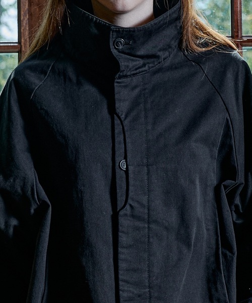 CASPER JOHN(キャスパージョン)の「High neck twill shirts/ハイネックツイルシャツ(シャツ/ブラウス・メンズ・ブラック/チャコールグレー・LARGE/X-SMALL/MEDIUM/SMALL)」の7枚目の写真