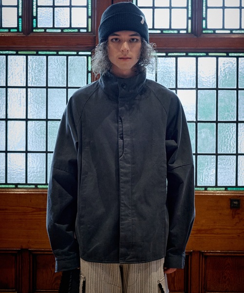 CASPER JOHN(キャスパージョン)の「High neck twill shirts/ハイネックツイルシャツ(シャツ/ブラウス・メンズ・ブラック/チャコールグレー・LARGE/X-SMALL/MEDIUM/SMALL)」の15枚目の写真