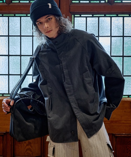 CASPER JOHN(キャスパージョン)の「High neck twill shirts/ハイネックツイルシャツ(シャツ/ブラウス・メンズ・ブラック/チャコールグレー・LARGE/X-SMALL/MEDIUM/SMALL)」の19枚目の写真