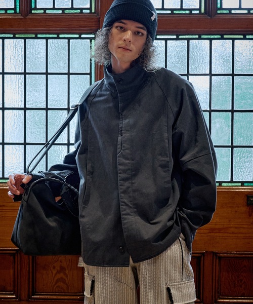 CASPER JOHN(キャスパージョン)の「High neck twill shirts/ハイネックツイルシャツ(シャツ/ブラウス・メンズ・ブラック/チャコールグレー・LARGE/X-SMALL/MEDIUM/SMALL)」の20枚目の写真