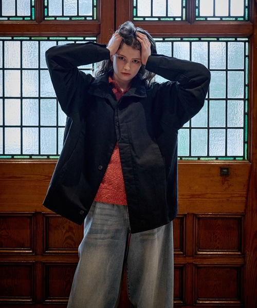 CASPER JOHN(キャスパージョン)の「High neck twill shirts/ハイネックツイルシャツ(シャツ/ブラウス・メンズ・ブラック/チャコールグレー・LARGE/X-SMALL/MEDIUM/SMALL)」の11枚目の写真