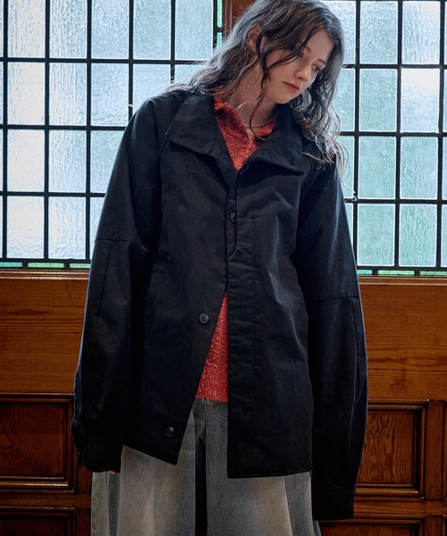 CASPER JOHN(キャスパージョン)の「High neck twill shirts/ハイネックツイルシャツ(シャツ/ブラウス・メンズ・ブラック/チャコールグレー・LARGE/X-SMALL/MEDIUM/SMALL)」の9枚目の写真