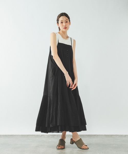 GLOBAL WORK(グローバルワーク)の「meets India/2WAYティアードワンピース/636282(ワンピース・レディース・オレンジ系その他6/ブラック・MEDIUM/LARGE)」の2枚目の写真