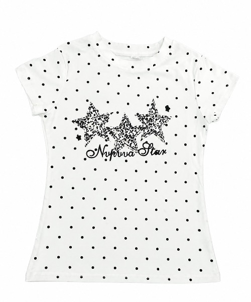 DIAVEL(ディアベル)の「【春夏新作】スターグラフィックドット柄Tシャツ(Tシャツ/カットソー・レディース・ホワイト・M)」の14枚目の写真