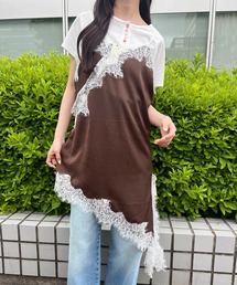 アシメヘムサテンキャミソール