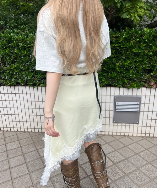 WC(ダブル シー)の「アシメヘムサテンキャミソール(ワンピース・レディース・ブラック/イエロー/ブラウン・FREE)」の17枚目の写真