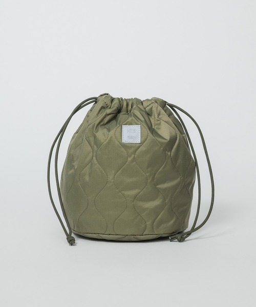 MIS(エムアイエス)の「MILITARY QUILTED EFFECTS BAG(ハンドバッグ・メンズ・ブルー/ピンク/グリーン/ブラック/ベージュ・ONESIZE)」の3枚目の写真