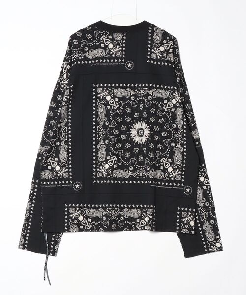 mastermind JAPAN（マスターマインド）の「BOXY BANDANNA LS TEE（Tシャツ/カットソー・メンズ・ブラック系その他・XL）」の2枚目の写真