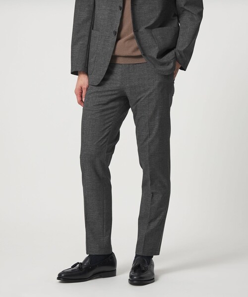 UNITED ARROWS(ユナイテッドアローズ)の「COOL DOTS プリント ノープリーツ テーパード パンツ UA COZY ウォッシャブル 2WAYストレッチ(スラックス・メンズ・ダークグレー/ネイビー・M/L/S/XL/XXL)」の3枚目の写真