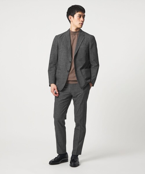 UNITED ARROWS(ユナイテッドアローズ)の「COOL DOTS プリント ノープリーツ テーパード パンツ UA COZY ウォッシャブル 2WAYストレッチ(スラックス・メンズ・ダークグレー/ネイビー・M/L/S/XL/XXL)」の5枚目の写真