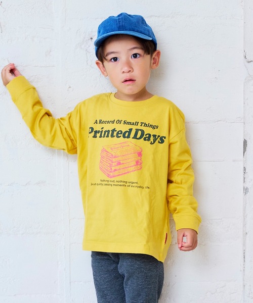 MARKEY'S(マーキーズ)の「【LSP WOW!】カラバリプリント長袖Tシャツ(Tシャツ/カットソー・キッズ・ブルー/オレンジ/カーキ/グリーン/ブラック/ワインレッド/アイボリー/オフホワイト/イエロー/ライトグリーン/ネイビー/ベージュ/ライトブルー/グレー/ブラウン/チャコール/レッド/ピンク/パープル/ホワイト・130/80/140/90/150/95/100/110/120)」の16枚目の写真