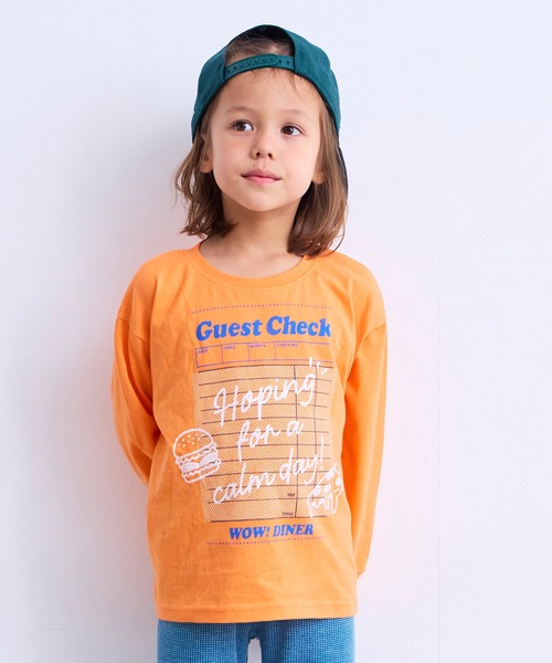MARKEY'S(マーキーズ)の「【LSP WOW!】カラバリプリント長袖Tシャツ(Tシャツ/カットソー・キッズ・ブルー/オレンジ/カーキ/グリーン/ブラック/ワインレッド/アイボリー/オフホワイト/イエロー/ライトグリーン/ネイビー/ベージュ/ライトブルー/グレー/ブラウン/チャコール/レッド/ピンク/パープル/ホワイト・130/80/140/90/150/95/100/110/120)」の20枚目の写真