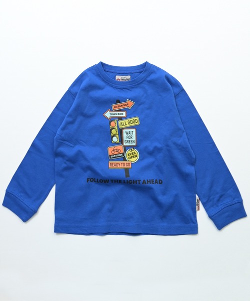 MARKEY'S(マーキーズ)の「【LSP WOW!】カラバリプリント長袖Tシャツ(Tシャツ/カットソー・キッズ・ブルー/オレンジ/カーキ/グリーン/ブラック/ワインレッド/アイボリー/オフホワイト/イエロー/ライトグリーン/ネイビー/ベージュ/ライトブルー/グレー/ブラウン/チャコール/レッド/ピンク/パープル/ホワイト・130/80/140/90/150/95/100/110/120)」の14枚目の写真