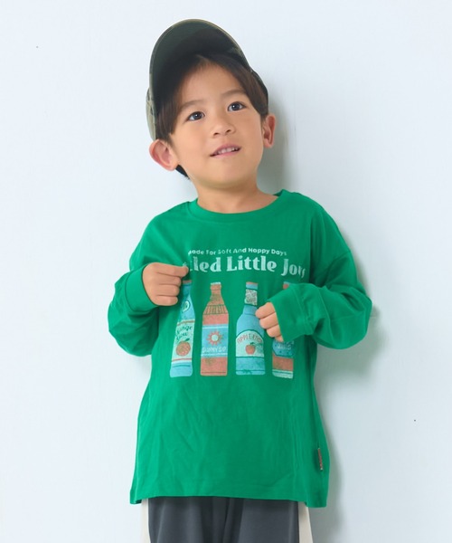MARKEY'S(マーキーズ)の「【LSP WOW!】カラバリプリント長袖Tシャツ(Tシャツ/カットソー・キッズ・ブルー/オレンジ/カーキ/グリーン/ブラック/ワインレッド/アイボリー/オフホワイト/イエロー/ライトグリーン/ネイビー/ベージュ/ライトブルー/グレー/ブラウン/チャコール/レッド/ピンク/パープル/ホワイト・130/80/140/90/150/95/100/110/120)」の11枚目の写真