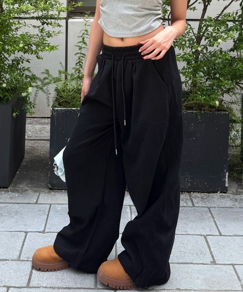 mindseeker girls(マインドシーカーガールズ)の「Rhinestone Sweatpants / ラインストーンスウェットパンツ(スウェットパンツ・レディース・グレー/ブラック・FREE)」の6枚目の写真